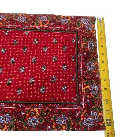 Vintage Vera Bradley Provincial Red Quilted Floral Placemats Set 2 Retired 2000 - Picture 6 of 6
